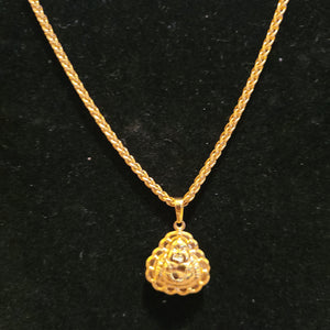 All Gold Buddha Necklace