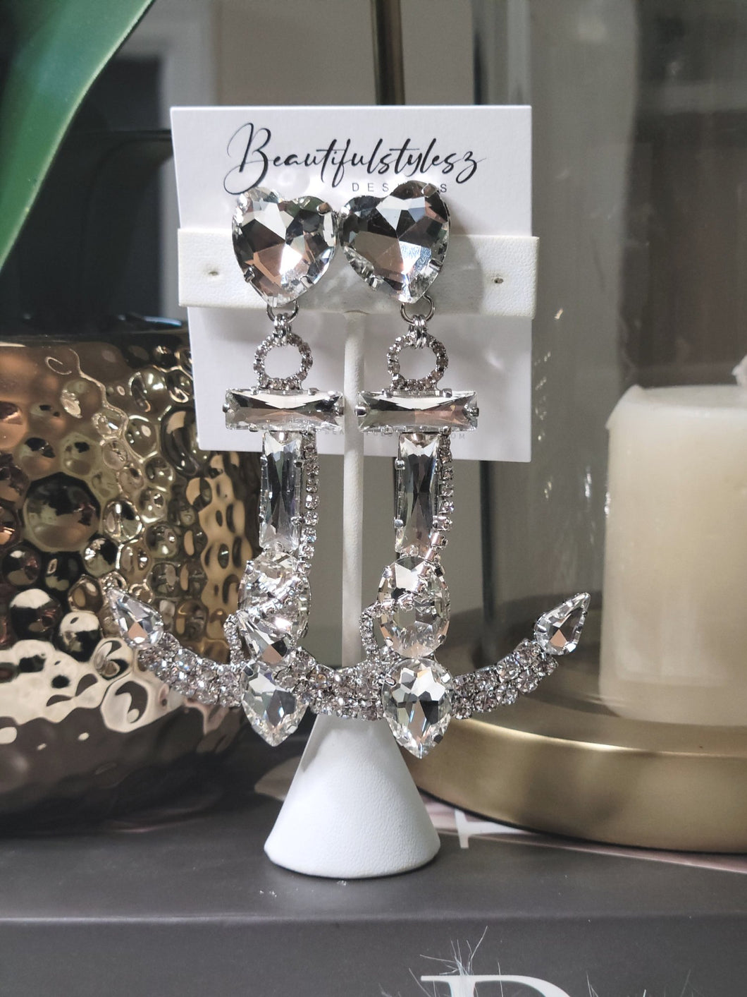 Anchor diamond Earrings