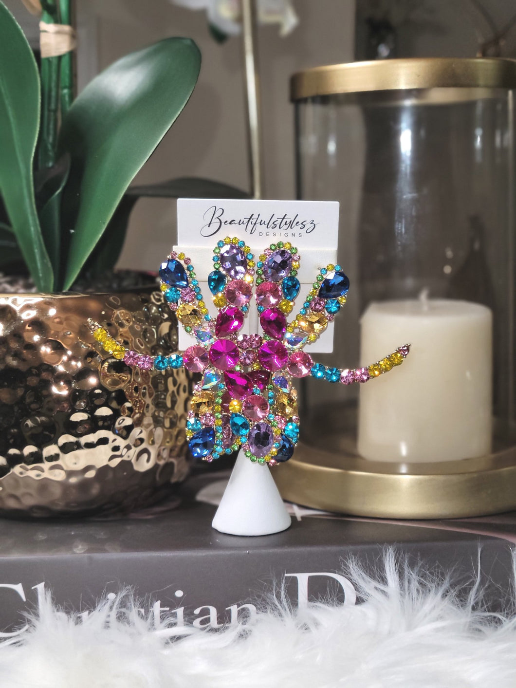 Chunky Dragonfly Earrings