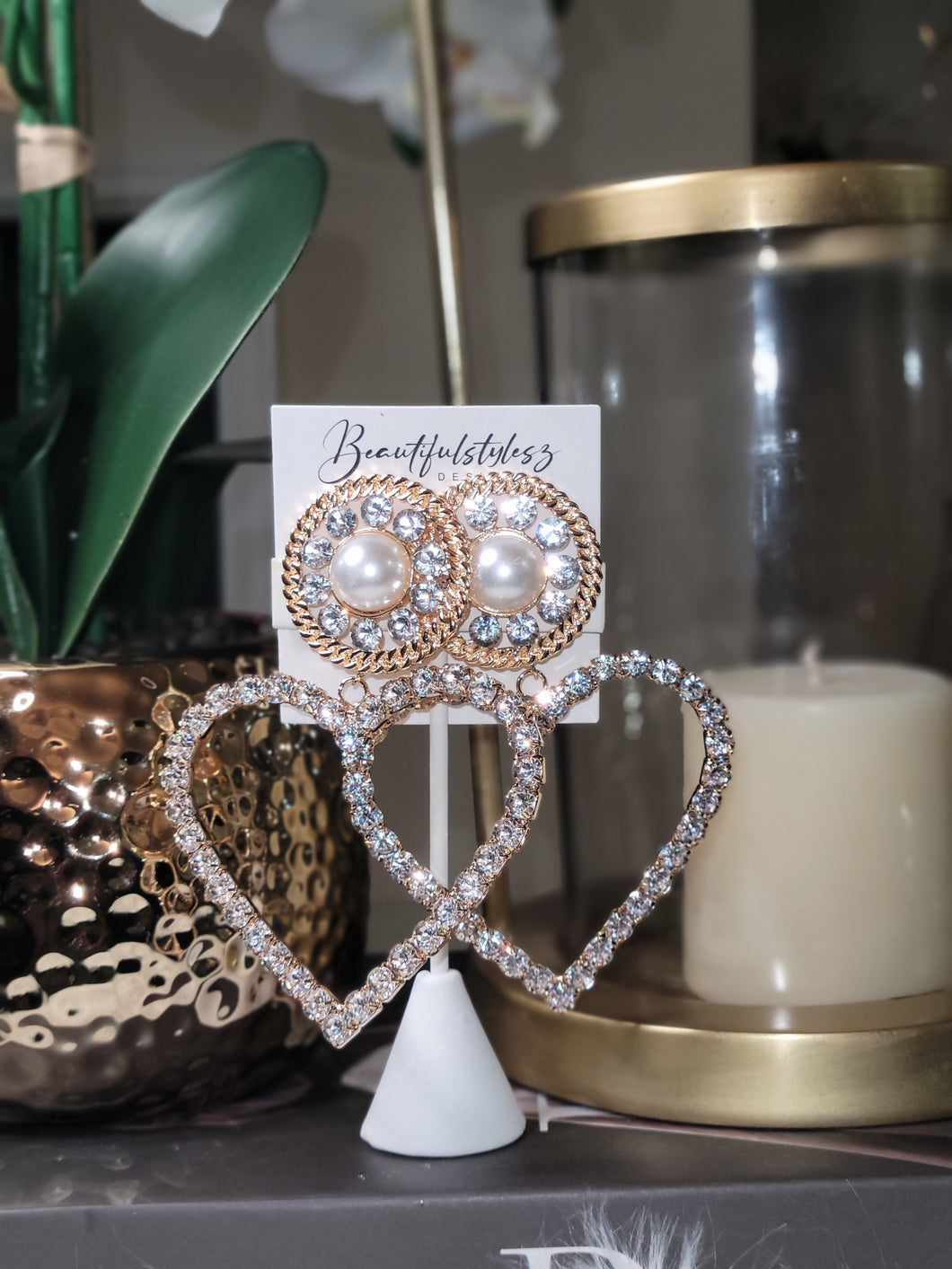 Diamonds n Pearls Earrings