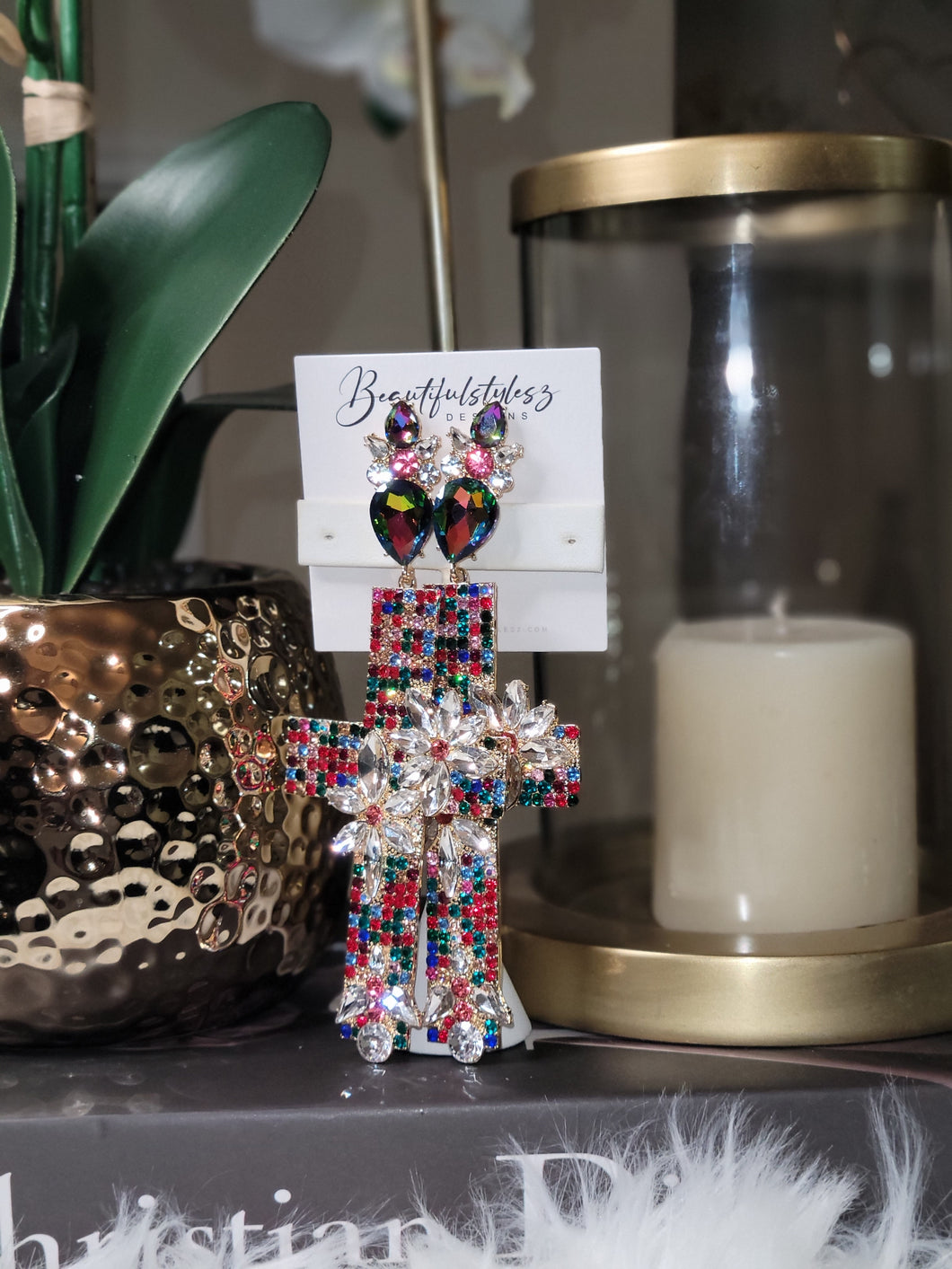 Precious Cross Earrings