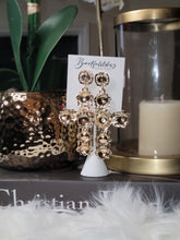 Load image into Gallery viewer, Mary Cross Earrings
