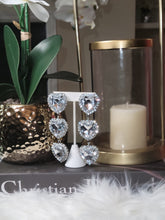 Load image into Gallery viewer, Triple heart clip on Earrings
