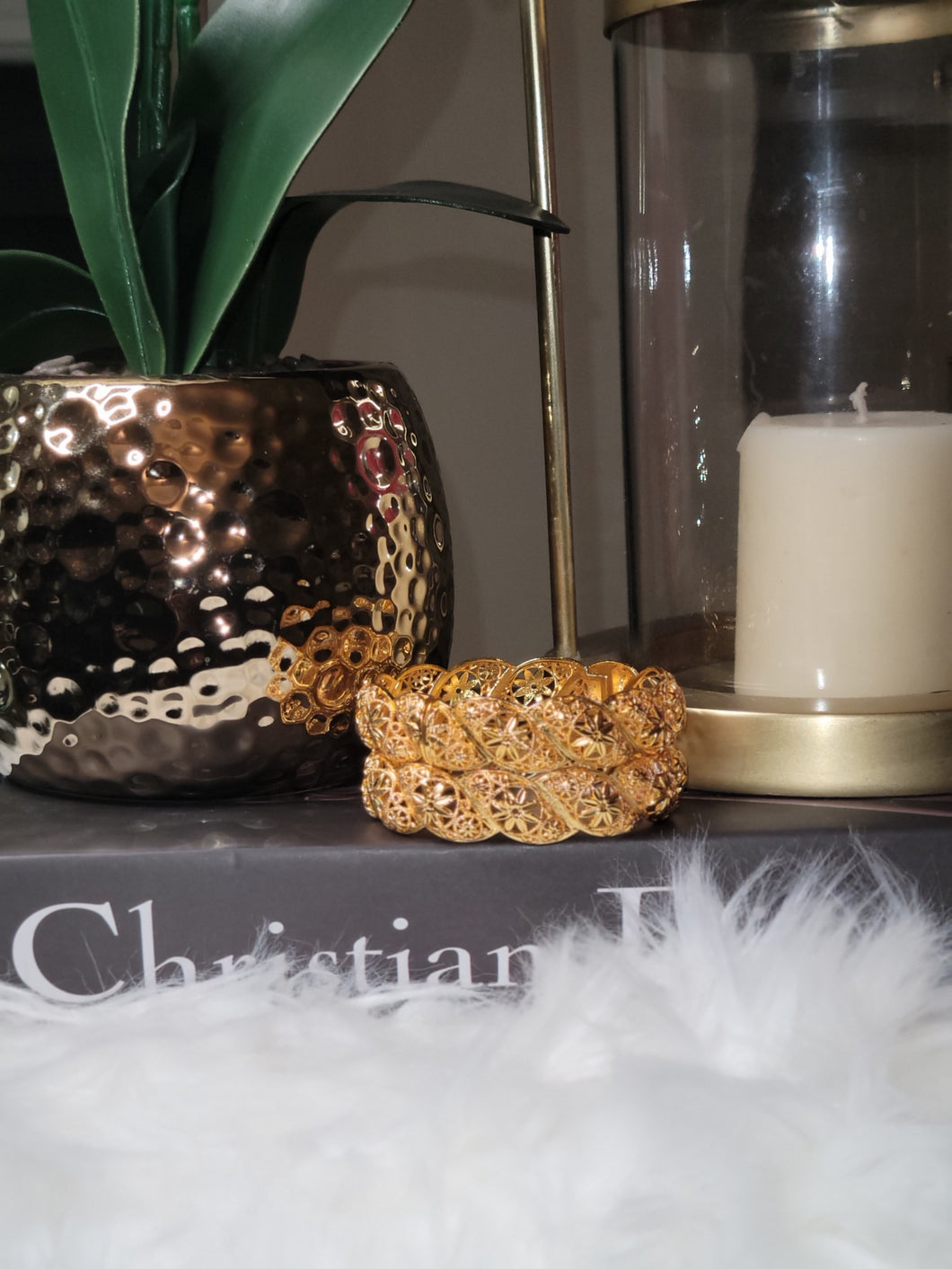 African Gold bangles (Zulu) set of 2