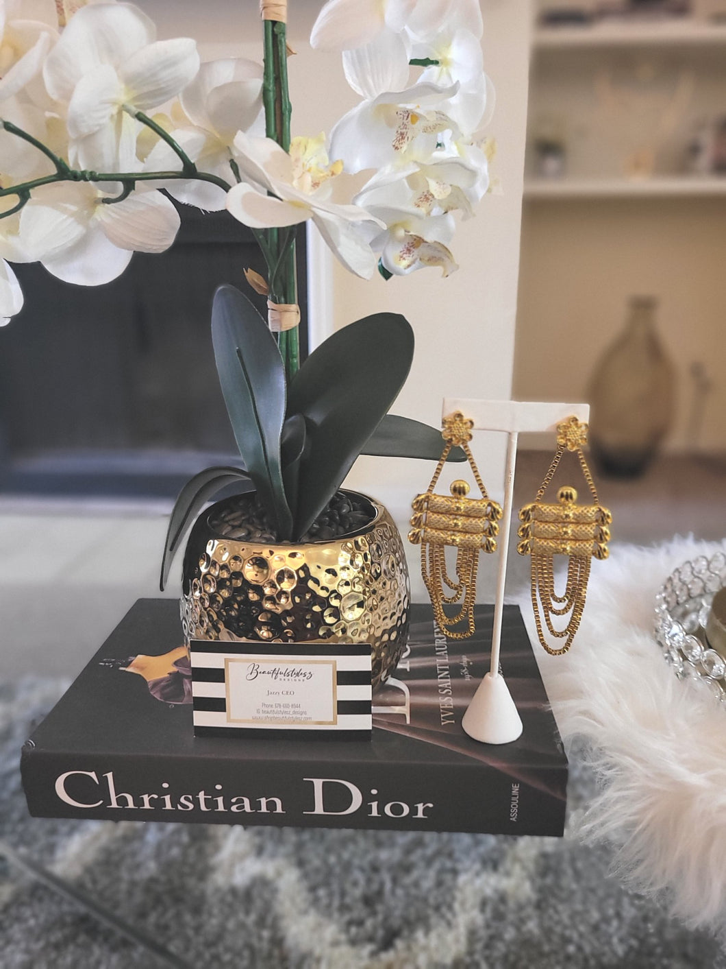 Rami African Gold Earrings